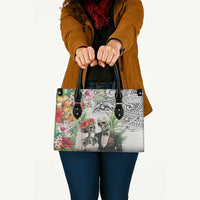 Skeleton Love for Valentine’s Day Leather Bag Polynesian Tribal Love Forever - Polynesian Pride