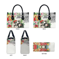 Skeleton Love for Valentine’s Day Leather Bag Polynesian Tribal Love Forever - Polynesian Pride