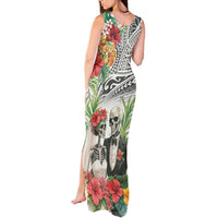 Skeleton Love for Valentine’s Day Tank Maxi Dress Polynesian Tribal Love Forever