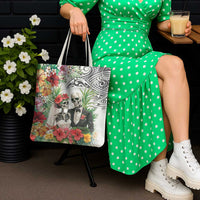 Skeleton Love for Valentine’s Day Tote Bag Polynesian Tribal Love Forever - Polynesian Pride