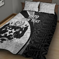 Personalised Tonga Emancipation Day Quilt Bed Set Since 1970 Ngatu Tribal Pattern