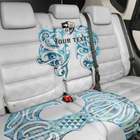 Queensland Maori Kiwi Personalised Back Car Seat Cover Ma Kakariki Papua Shell Maori Tribal Tattoo LT9 - Polynesian Pride