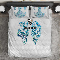 Queensland Maori Kiwi Personalised Bedding Set Ma Kakariki Papua Shell Maori Tribal Tattoo