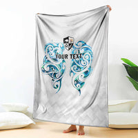 Queensland Maori Kiwi Personalised Blanket Ma Kakariki Papua Shell Maori Tribal Tattoo LT9 - Polynesian Pride