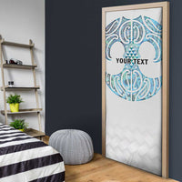 Queensland Maori Kiwi Personalised Door Cover Ma Kakariki Papua Shell Maori Tribal Tattoo - Polynesian Pride