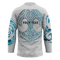 Queensland Maori Kiwi Personalised Hockey Jersey Ma Kakariki Papua Shell Maori Tribal Tattoo - Polynesian Pride