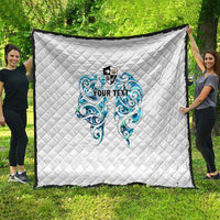 Queensland Maori Kiwi Personalised Quilt Ma Kakariki Papua Shell Maori Tribal Tattoo LT9 - Polynesian Pride
