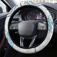 Queensland Maori Kiwi Steering Wheel Cover Ma Kakariki Papua Shell Maori Tribal Tattoo LT9 - Polynesian Pride