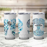 Queensland Maori Kiwi Personalised Tumbler Cup Ma Kakariki Papua Shell Maori Tribal Tattoo LT9 - Polynesian Pride