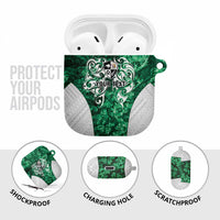 Queensland Maori Kiwi Personalised AirPods Case Kikirangi Papua Shell Maori Tribal Tattoo - Polynesian Pride