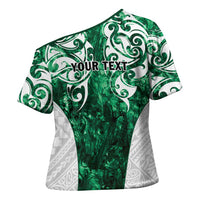 Queensland Maori Kiwi Personalised Cross Shoulder Shirt Kikirangi Papua Shell Maori Tribal Tattoo - Polynesian Pride