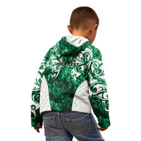 Queensland Maori Kiwi Personalised Kid Hoodie Kikirangi Papua Shell Maori Tribal Tattoo