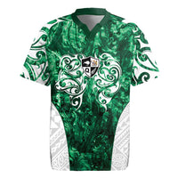 Queensland Maori Kiwi Personalised Rugby Jersey Kikirangi Papua Shell Maori Tribal Tattoo