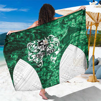 Queensland Maori Kiwi Personalised Sarong Kikirangi Papua Shell Maori Tribal Tattoo LT9 One Size 44 x 66 inches Green - Polynesian Pride