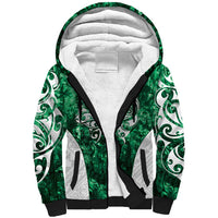 Queensland Maori Kiwi Personalised Sherpa Hoodie Kikirangi Papua Shell Maori Tribal Tattoo