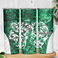 Queensland Maori Kiwi Personalised Skinny Tumbler Kikirangi Papua Shell Maori Tribal Tattoo LT9 - Polynesian Pride
