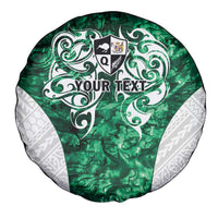 Queensland Maori Kiwi Personalised Spare Tire Cover Kikirangi Papua Shell Maori Tribal Tattoo