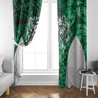 Queensland Maori Kiwi Personalised Window Curtain Kikirangi Papua Shell Maori Tribal Tattoo