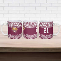 Queensland Maori Nga Hau E Wha Custom Ceramic Mug Polynesian Maori Tribal Pattern - Polynesian Pride