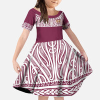 Queensland Maori Nga Hau E Wha Custom Family Matching Mermaid Dress and Hawaiian Shirt Polynesian Maori Tribal Pattern