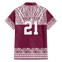 Queensland Maori Nga Hau E Wha Custom Family Matching Short Sleeve Bodycon Dress and Hawaiian Shirt Polynesian Maori Tribal Pattern