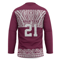 Queensland Maori Nga Hau E Wha Custom Hockey Jersey Polynesian Maori Tribal Pattern - Polynesian Pride