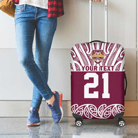 Queensland Maori Nga Hau E Wha Custom Luggage Cover Polynesian Maori Tribal Pattern