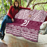 Queensland Maori Nga Hau E Wha Custom Quilt Polynesian Maori Tribal Pattern