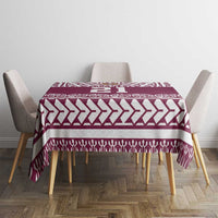 Queensland Maori Nga Hau E Wha Custom Tablecloth Polynesian Maori Tribal Pattern
