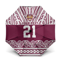 Queensland Maori Nga Hau E Wha Custom Umbrella Polynesian Maori Tribal Pattern - Polynesian Pride