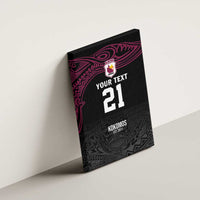 Queensland Papua New Guinea Custom Canvas Wall Art All Black Pacific PNG Tribal Style