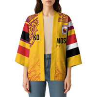 Queensland Papua New Guinea Custom Kimono All Gold Pacific PNG Tribal Style - Polynesian Pride