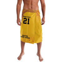 Queensland Papua New Guinea Custom Lavalava All Gold Pacific PNG Tribal Style