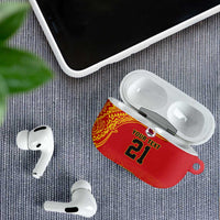 Queensland Papua New Guinea Custom AirPods Case All Red Pacific PNG Tribal Style LT9 - Polynesian Pride