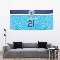 Queensland Samoa Custom Tapestry Blue Pacific Polynesian Tribal Pattern