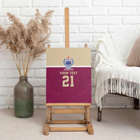 Queensland Samoa Custom Canvas Wall Art Maroon Pacific Polynesian Tribal Pattern LT9 - Polynesian Pride