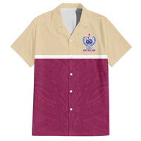 Queensland Samoa Custom Family Matching Tank Maxi Dress and Hawaiian Shirt Maroon Pacific Polynesian Tribal Pattern