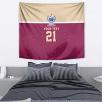 Queensland Samoa Custom Tapestry Maroon Pacific Polynesian Tribal Pattern LT9 - Polynesian Pride