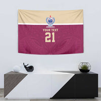 Queensland Samoa Custom Tapestry Maroon Pacific Polynesian Tribal Pattern LT9 - Polynesian Pride