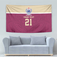 Queensland Samoa Custom Tapestry Maroon Pacific Polynesian Tribal Pattern LT9 - Polynesian Pride