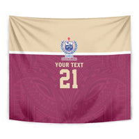 Queensland Samoa Custom Tapestry Maroon Pacific Polynesian Tribal Pattern LT9 - Polynesian Pride