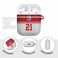 Queensland Tonga Custom AirPods Case QLD with Tongan Ngatu Pattern - Polynesian Pride