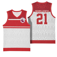 Queensland Tonga Custom Basketball Jersey QLD with Tongan Ngatu Pattern - Polynesian Pride