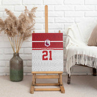 Queensland Tonga Custom Canvas Wall Art QLD with Tongan Ngatu Pattern