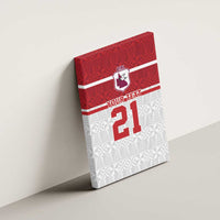 Queensland Tonga Custom Canvas Wall Art QLD with Tongan Ngatu Pattern