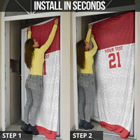 Queensland Tonga Custom Door Cover QLD with Tongan Ngatu Pattern - Polynesian Pride