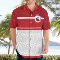 Queensland Tonga Custom Hawaiian Shirt QLD with Tongan Ngatu Pattern