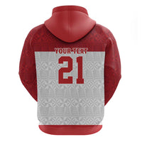Queensland Tonga Custom Hoodie QLD with Tongan Ngatu Pattern
