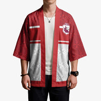 Queensland Tonga Custom Kimono QLD with Tongan Ngatu Pattern - Polynesian Pride