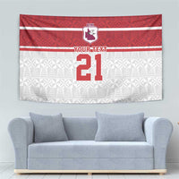Queensland Tonga Custom Tapestry QLD with Tongan Ngatu Pattern